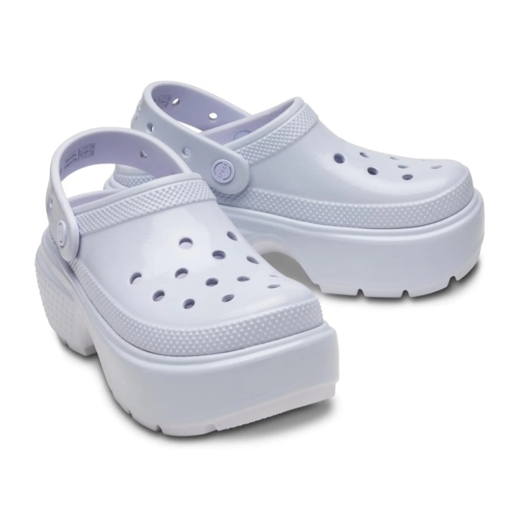 NWT Crocs Stomp High Shine Clogs in color Dreamscape